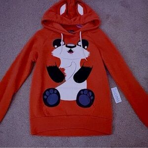 Orange Foxy Cut Hoodie Large Size Measurement In Desc, for Women Or  Teen Girl